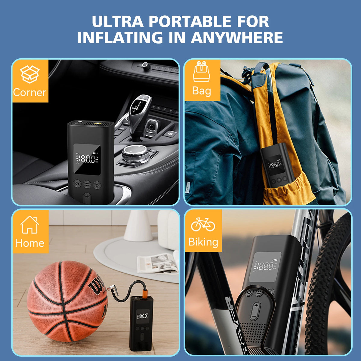 PortableDigital Tire Inflator