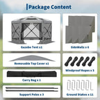 13FT Pop Up Gazebo 6-Sided Outdoor Canopy