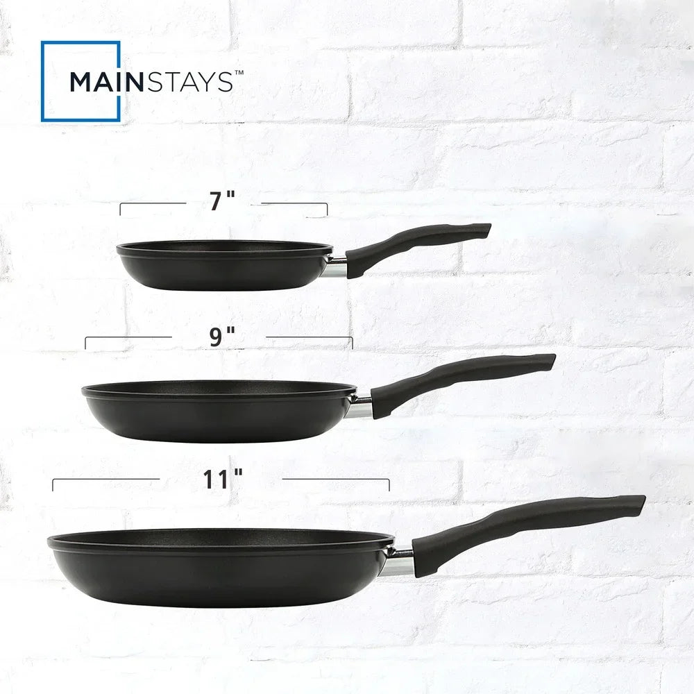 3-Piece Nonstick Skillet Set