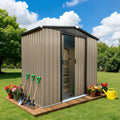 6x4FT Metal Outdoor Storage Shed