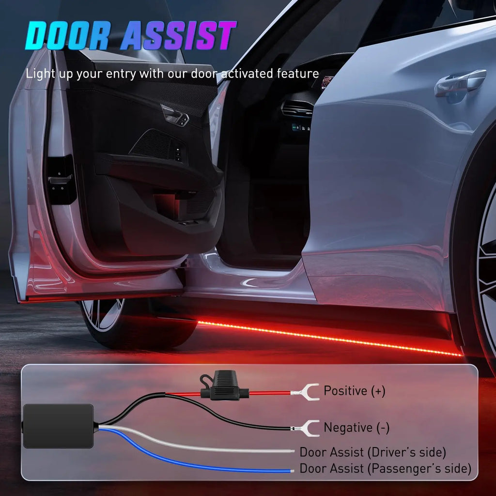 4Pcs  Underglow Neon Accent Strip Lights