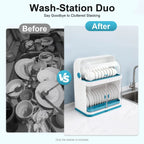 2-Tier Dish Drying Rack with Drain Board
