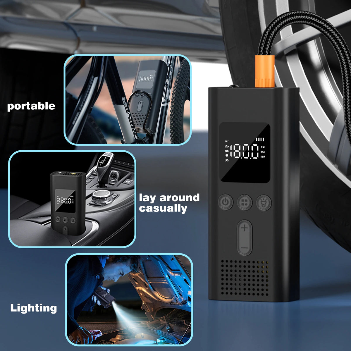 PortableDigital Tire Inflator