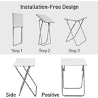 2 pc Folding TV Tray Table