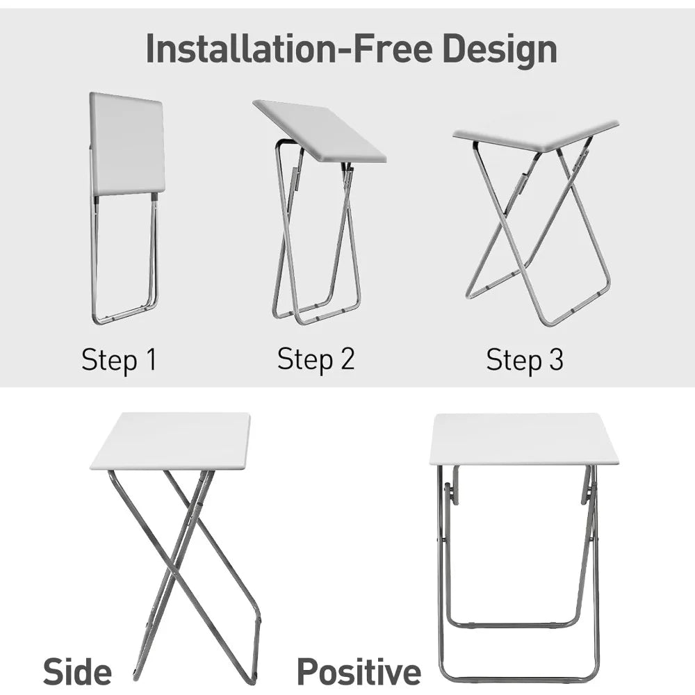 2 pc Folding TV Tray Table