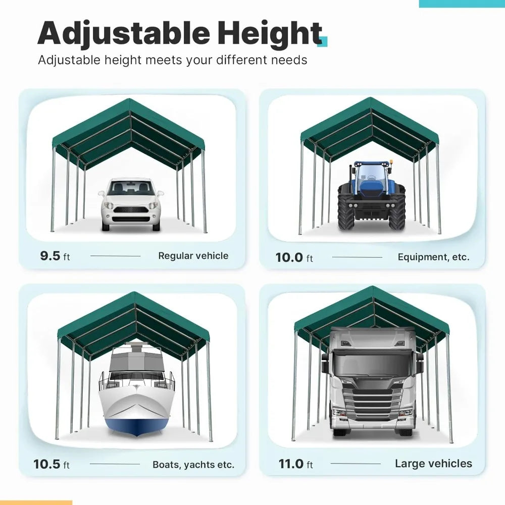 10x20 ft Heavy Duty Carport Canopy