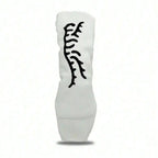 White Abstract Tiger Golf Club Head Covers