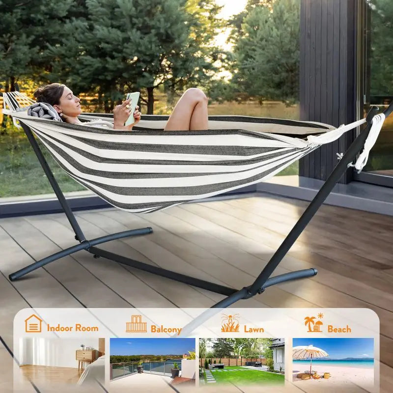 Adjustable Stand Hammock - 600lb Capacity
