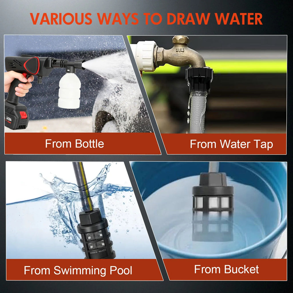 21V Portable Cordless Pressure Washer