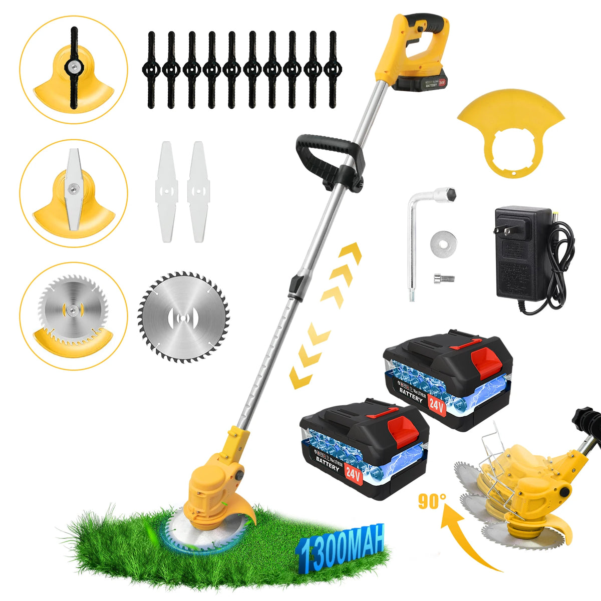 2-in-1 Cordless Weed Trimmer
