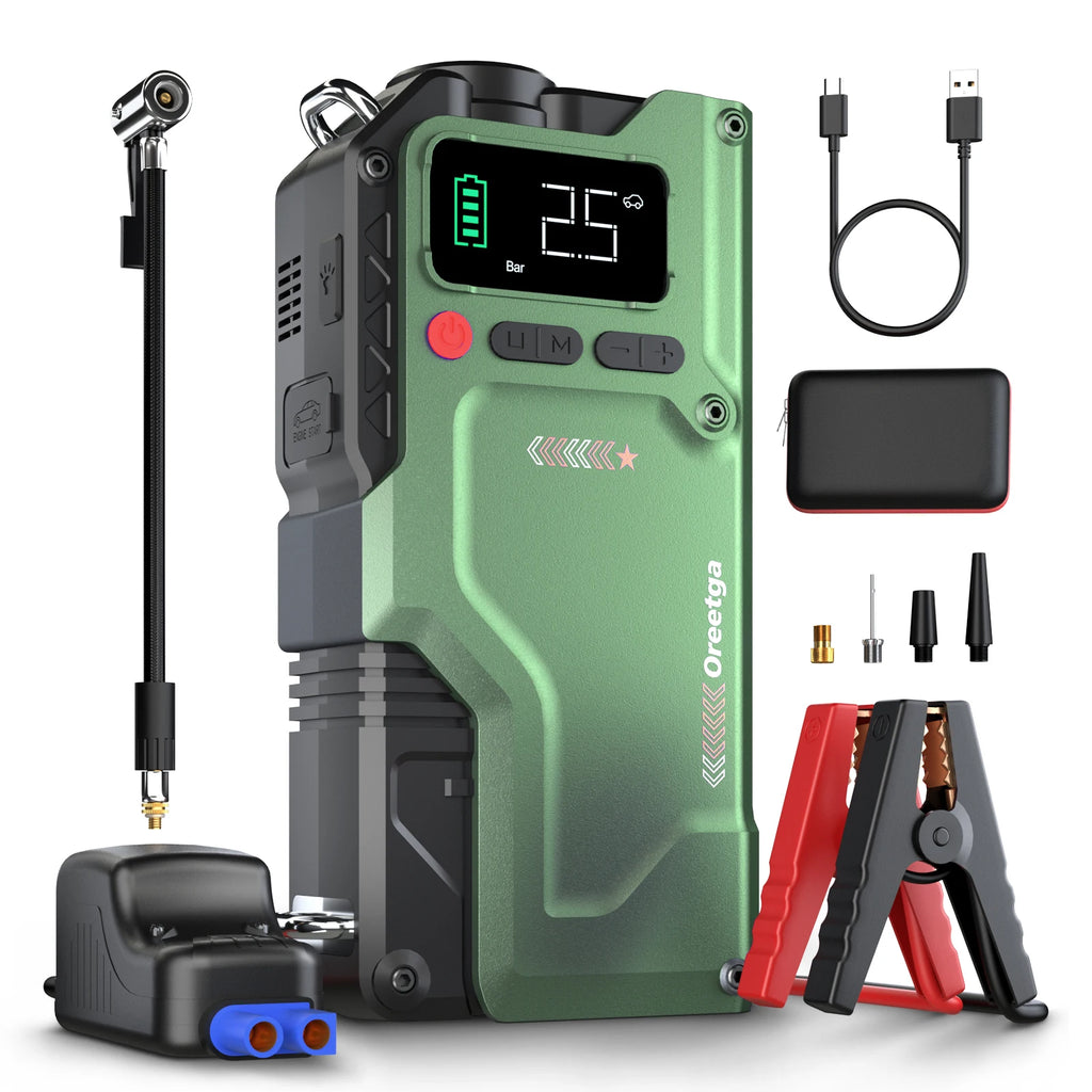 Jump Starter With Air Compressor