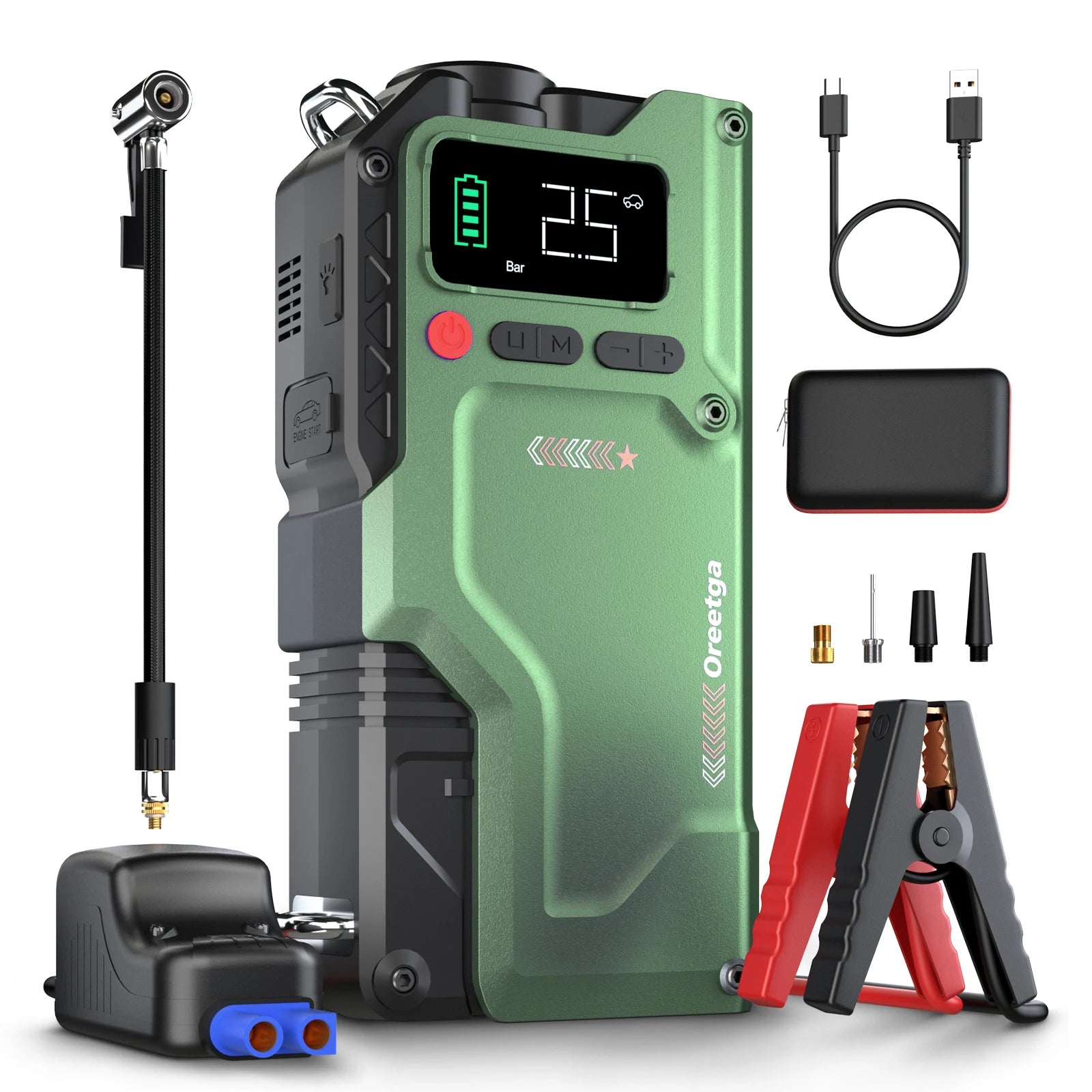 Jump Starter With Air Compressor