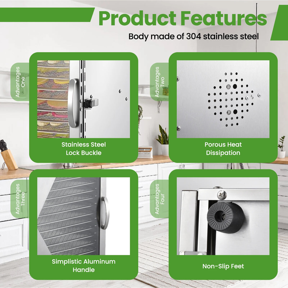 18 Tray Stainless Steel Food Dehydrator