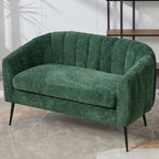 Ivory Chenille Loveseat