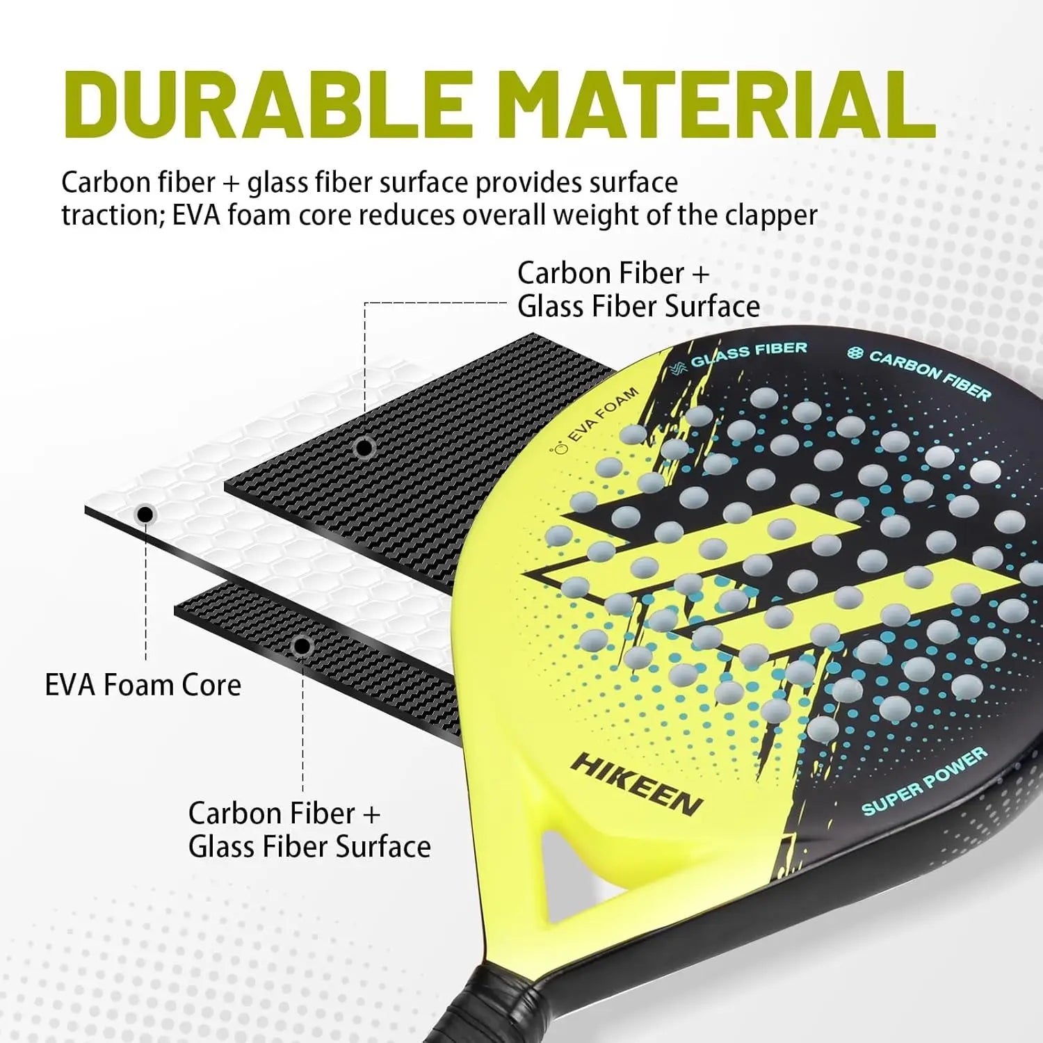 Lightweight Paddle Racket with 3 Tennis Balls