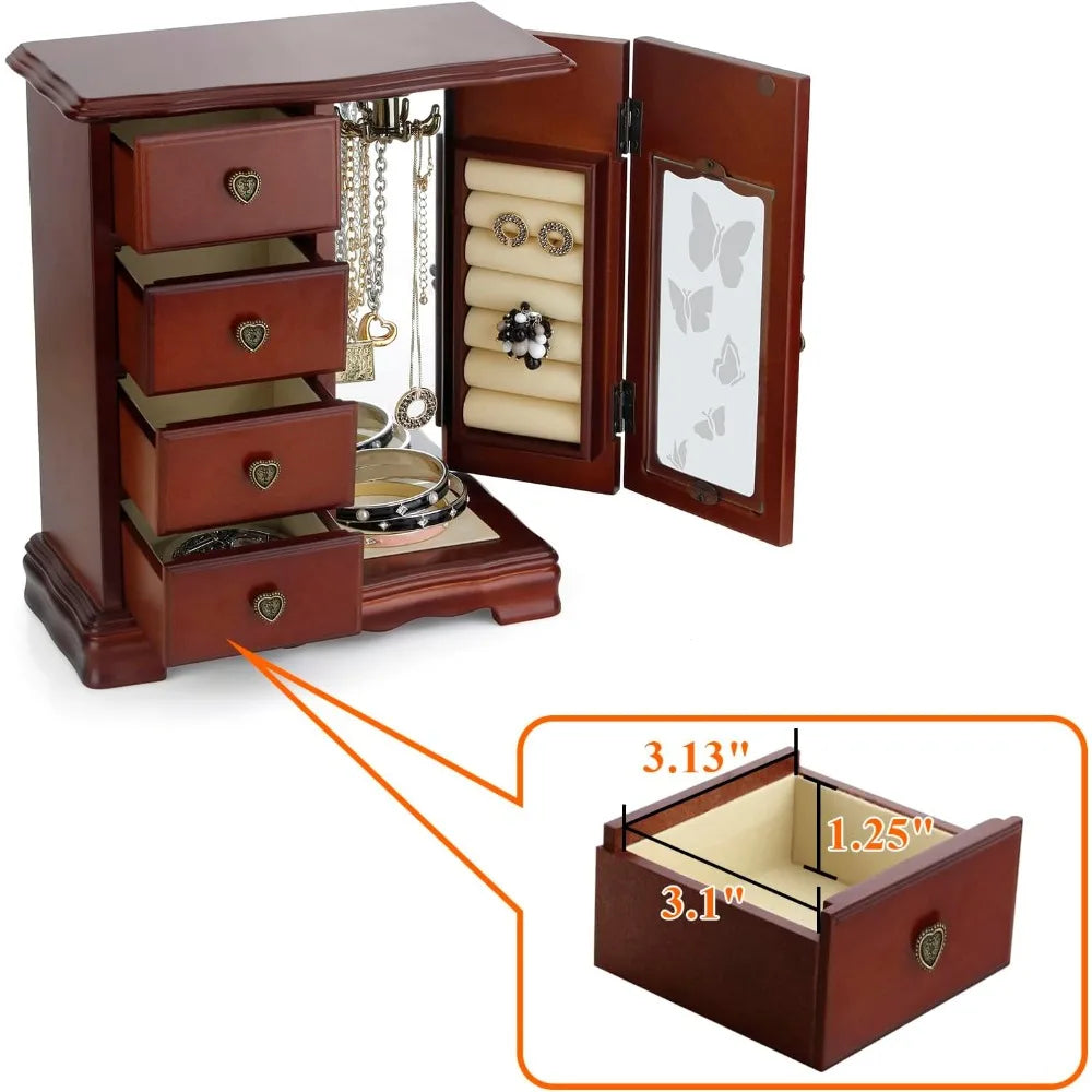 Solid Wooden Jewelry Box