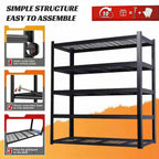 72" Adjustable Metal  Shelving