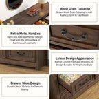 63” Wood Chest with Rustic Handles