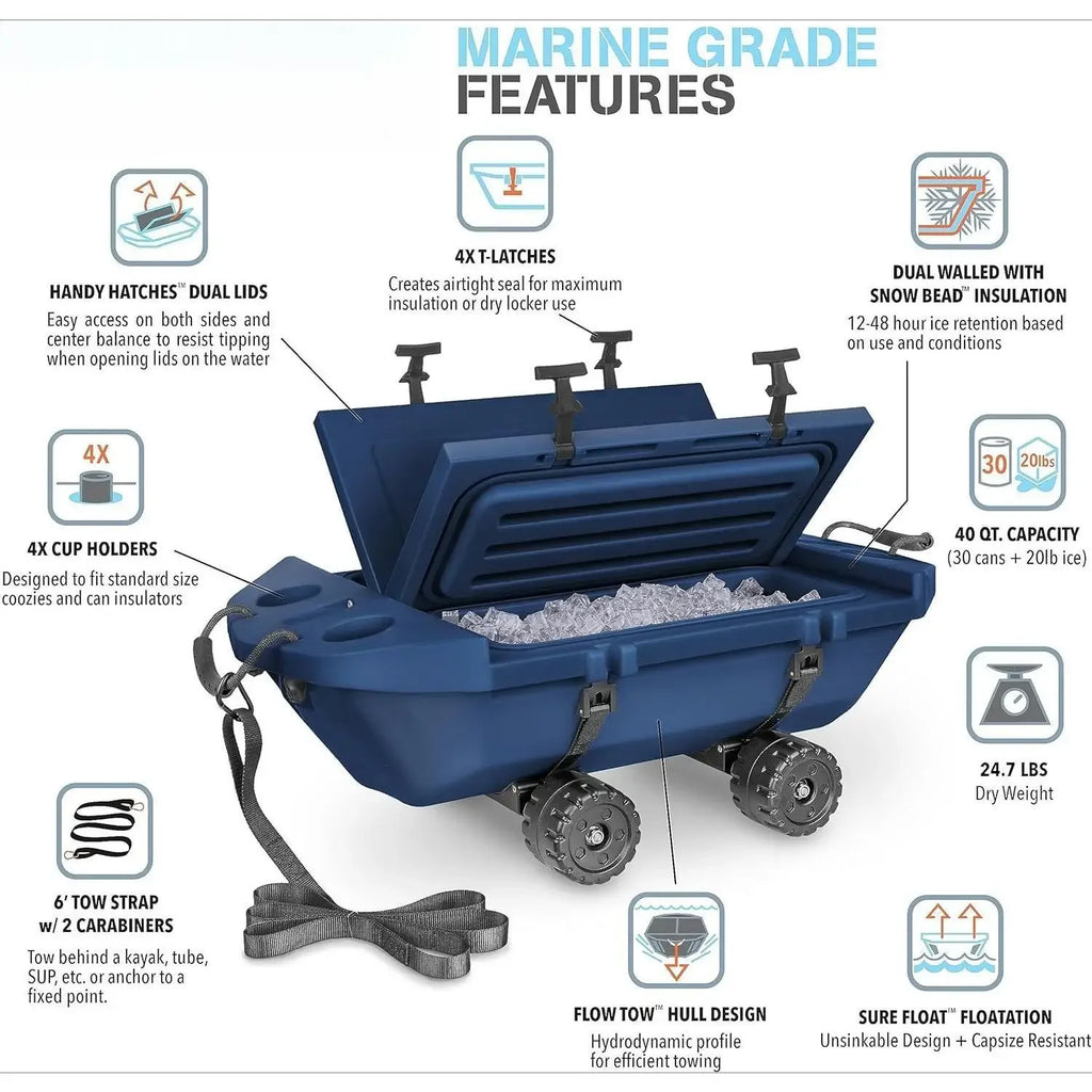 Cooler with Wheels – 40 QT