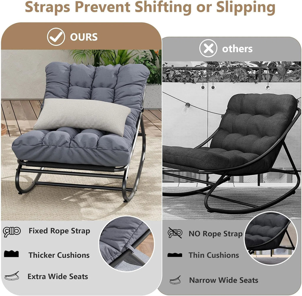 Oversized Patio Rocking Chair