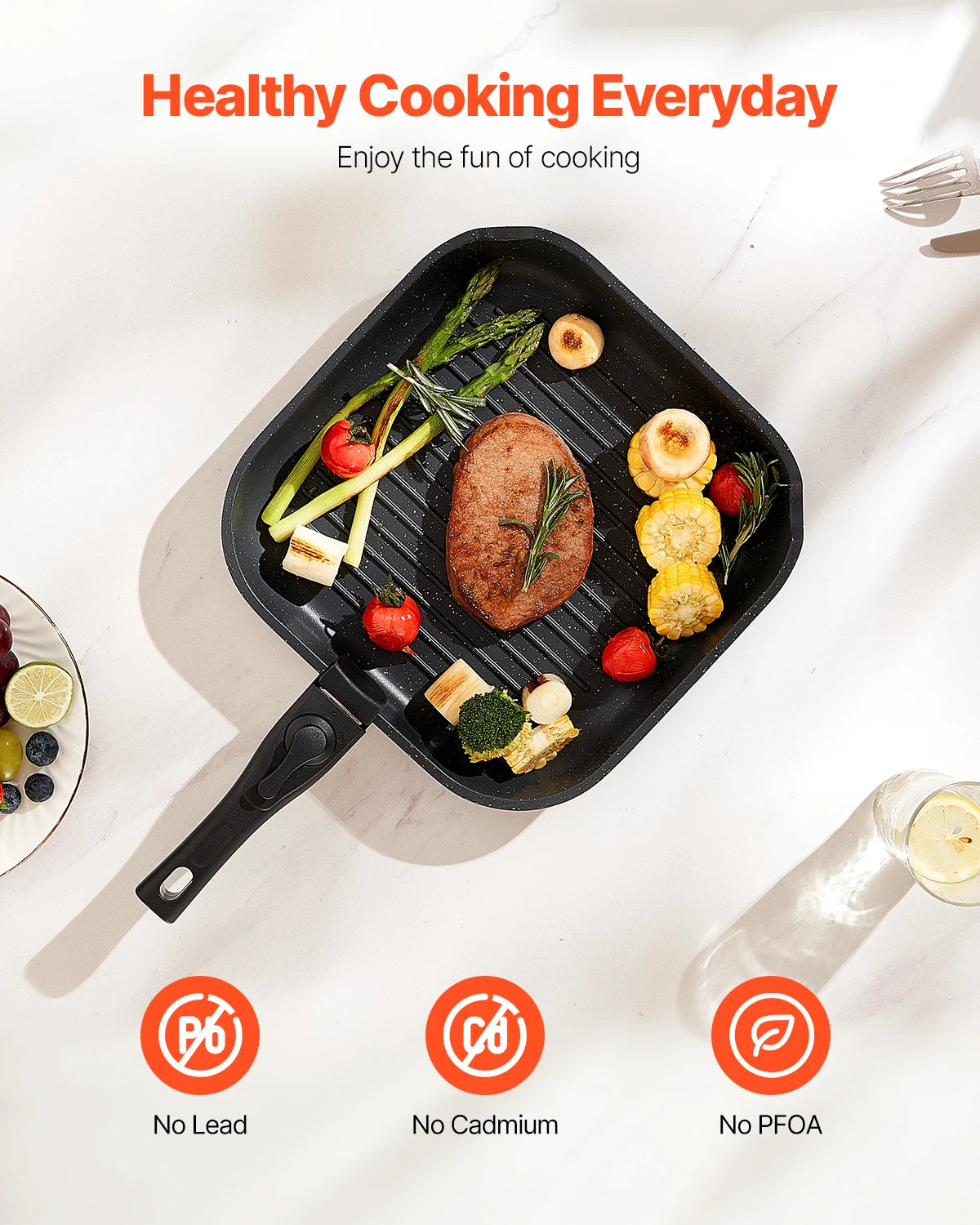 17 Pcs Nonstick Cookware Set