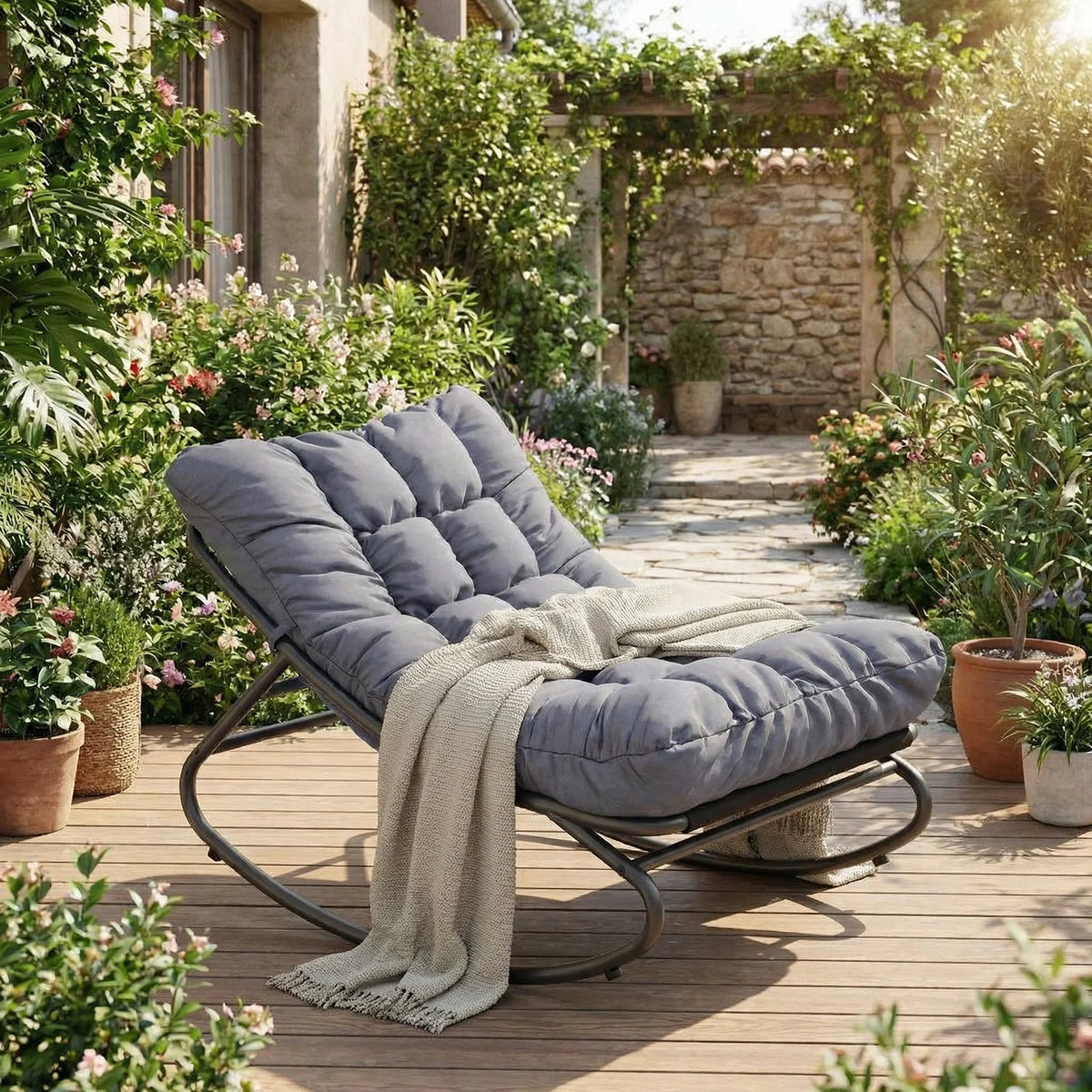 Oversized Patio Rocking Chair