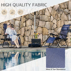 Portable Zero Gravity Recliner Chairs Set of 2 Outdoor