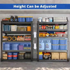 72" Adjustable Metal  Shelving