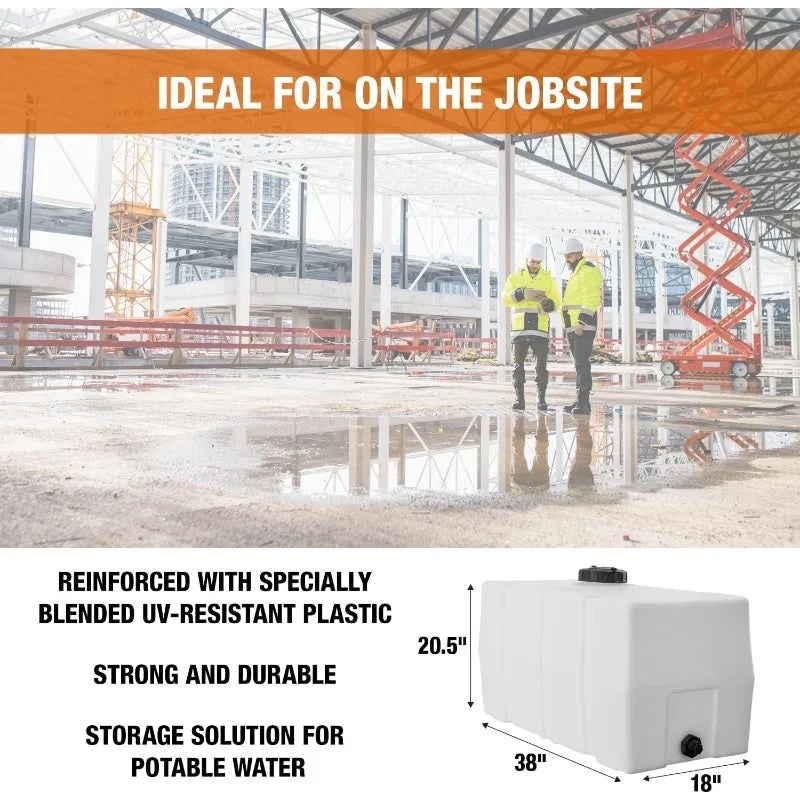 Square Reservoir Water Tank, 50 Gallon