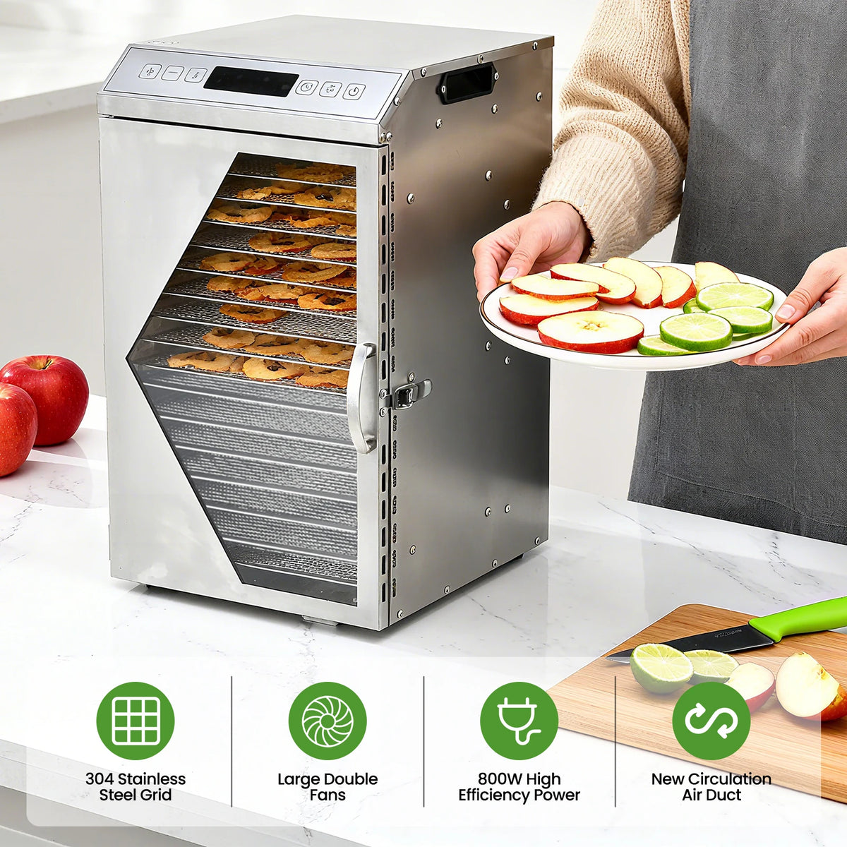 18 Tray Stainless Steel Food Dehydrator
