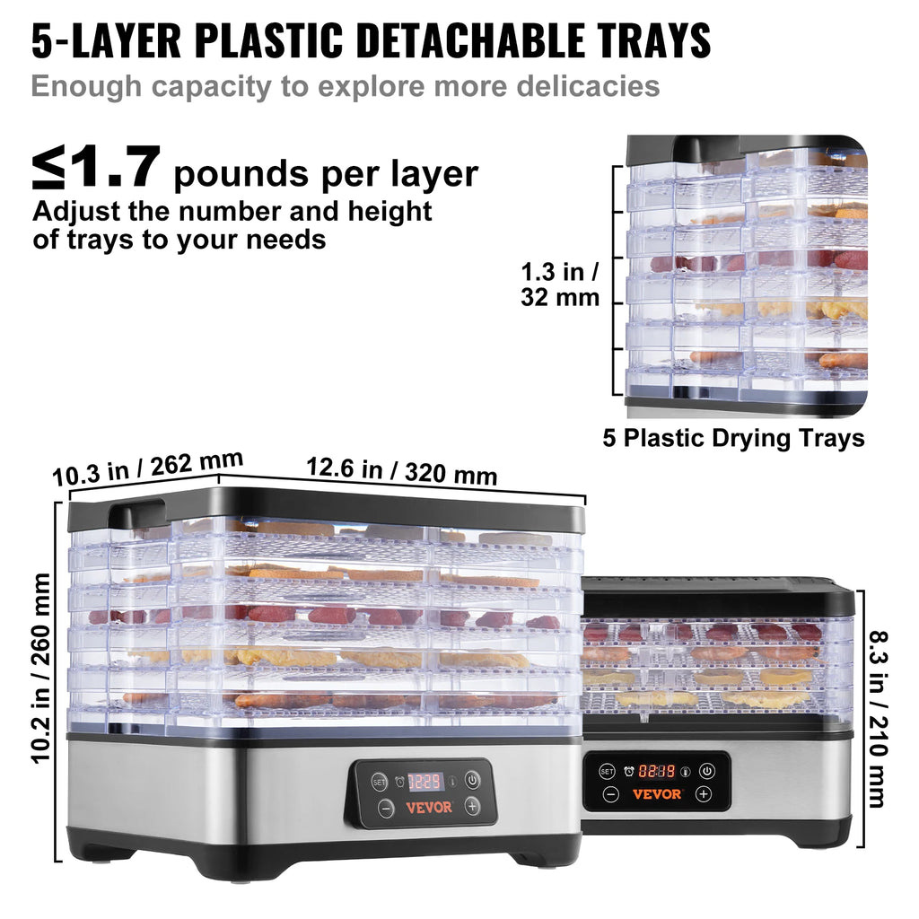 5 Tray Food Dehydrator
