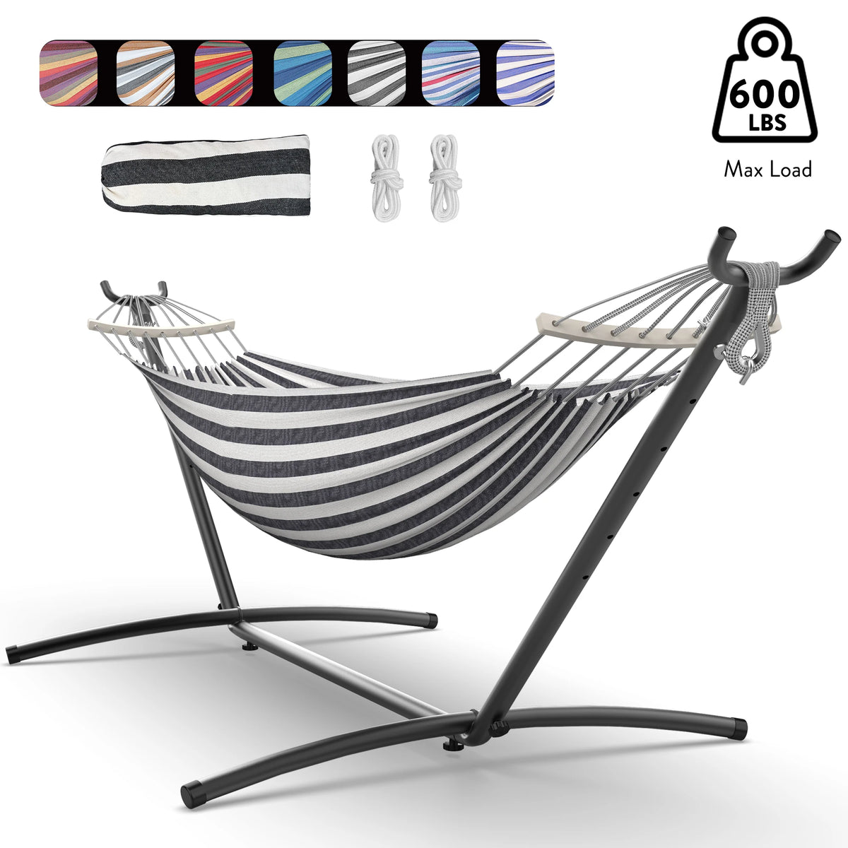 Adjustable Stand Hammock - 600lb Capacity
