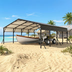 20×20 FT Heavy duty Galvanized Steel Carport