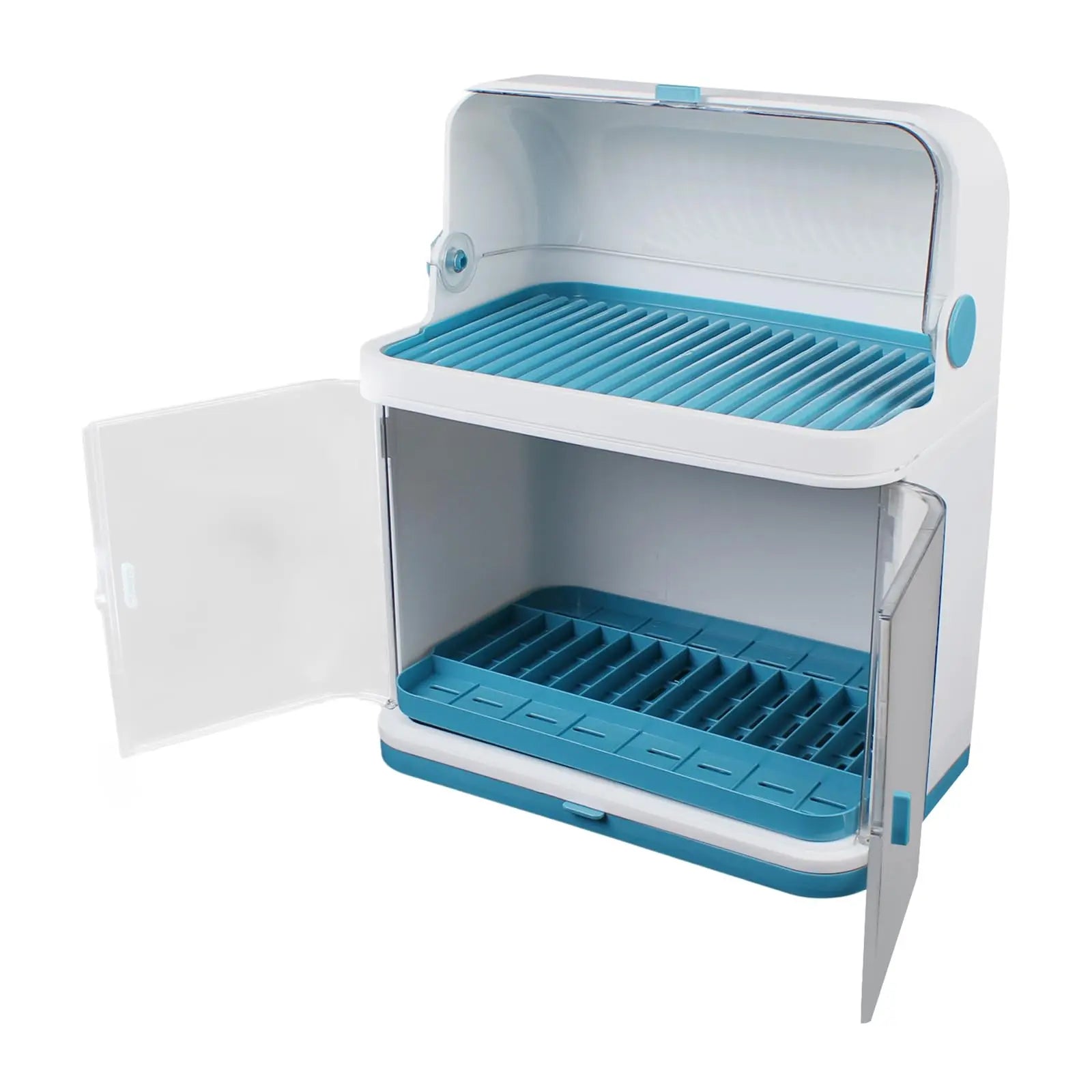 2-Tier Dish Drying Rack with Drain Board