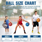 6 Pcs Rubber Basketballs