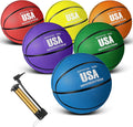 6 Pcs Rubber Basketballs