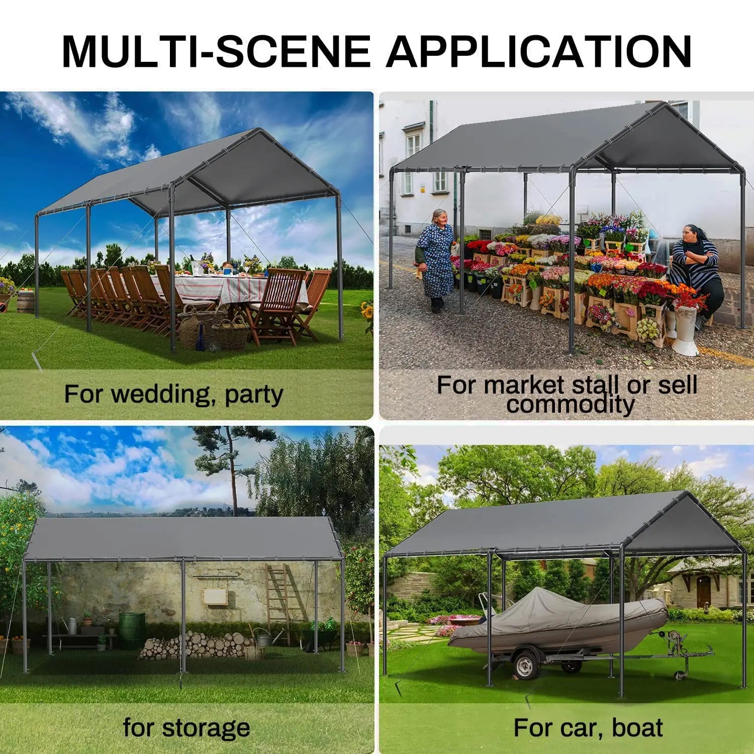 10x20ft Heavy Duty Carport