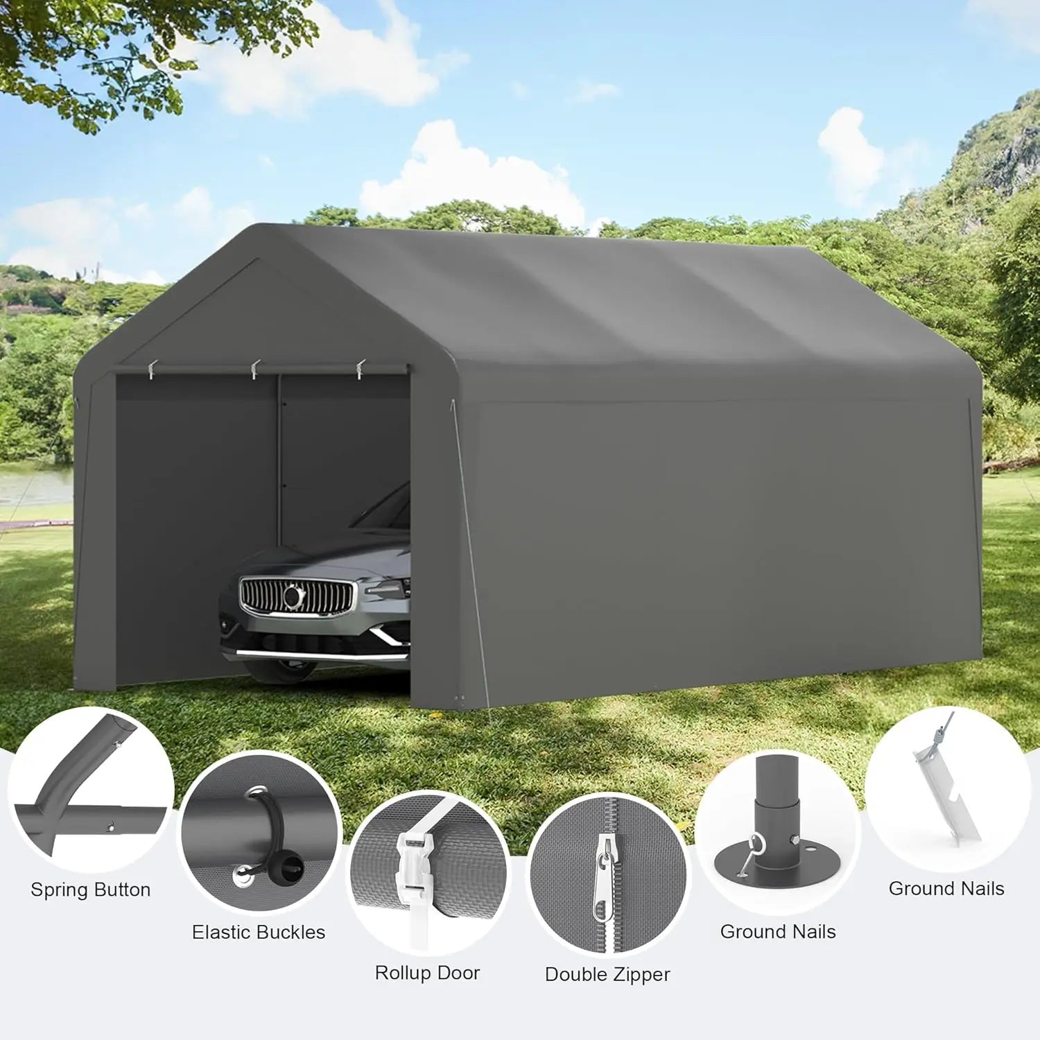 10x20 Heavy Duty Portable Carport