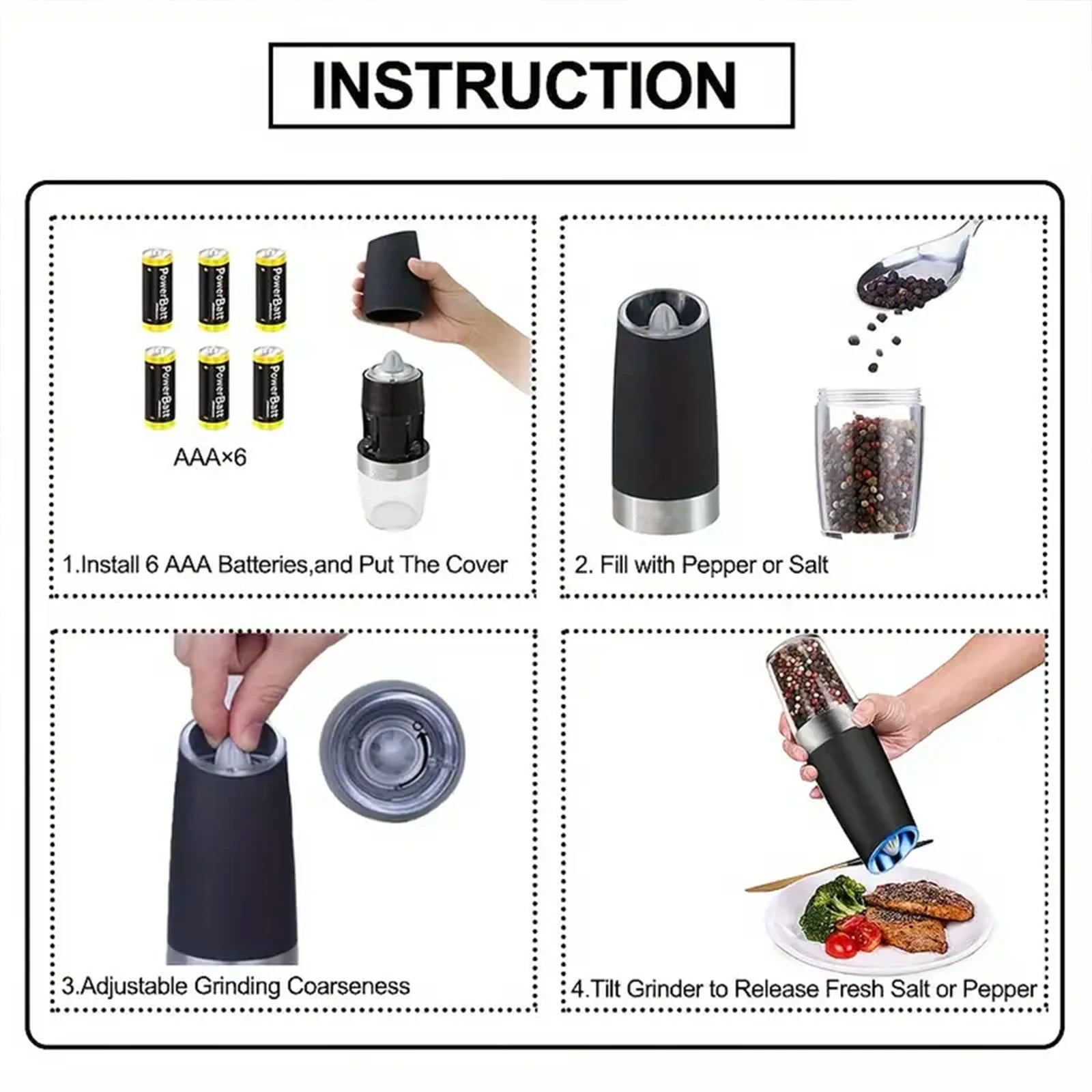 Electric Salt And Pepper Mill
