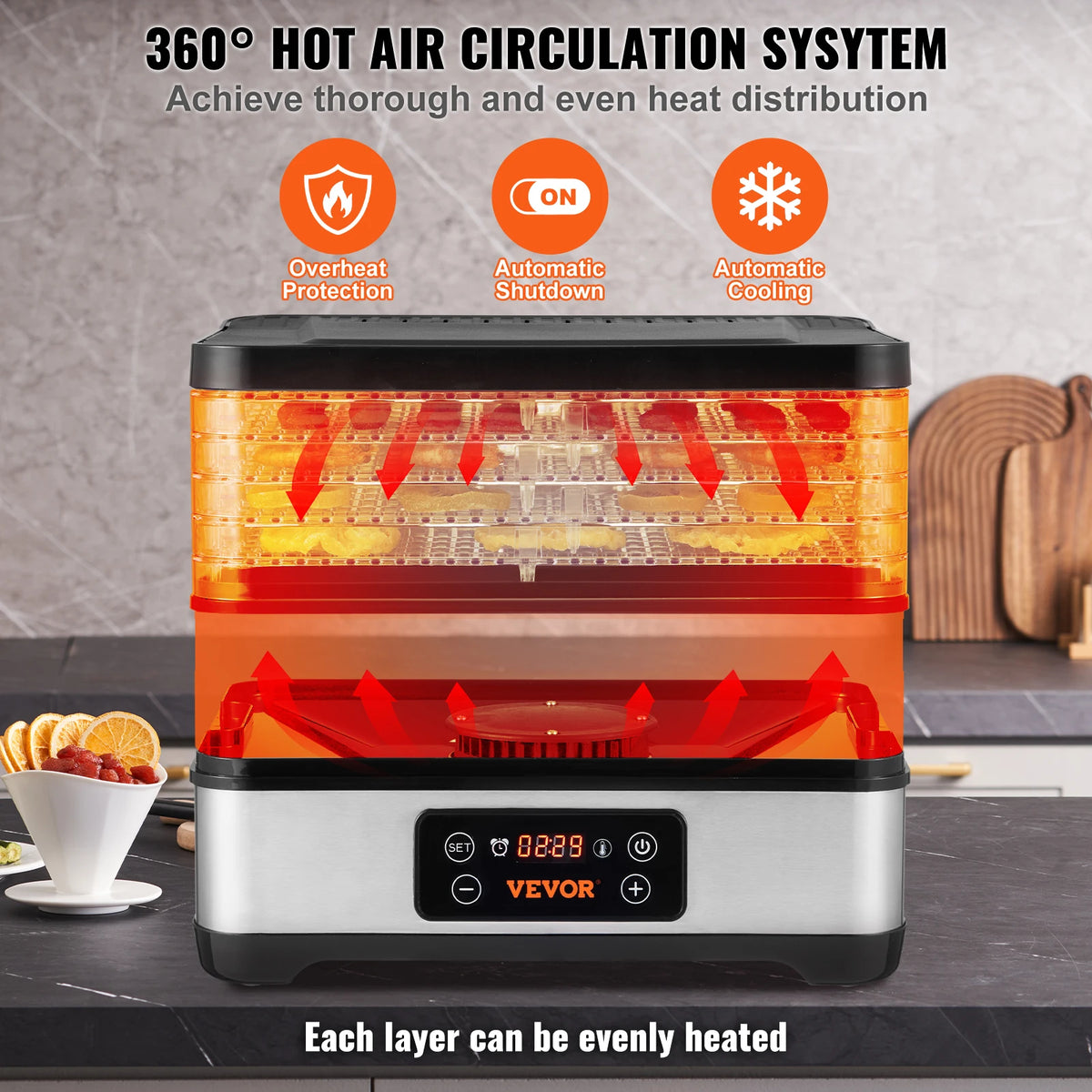 5 Tray Food Dehydrator