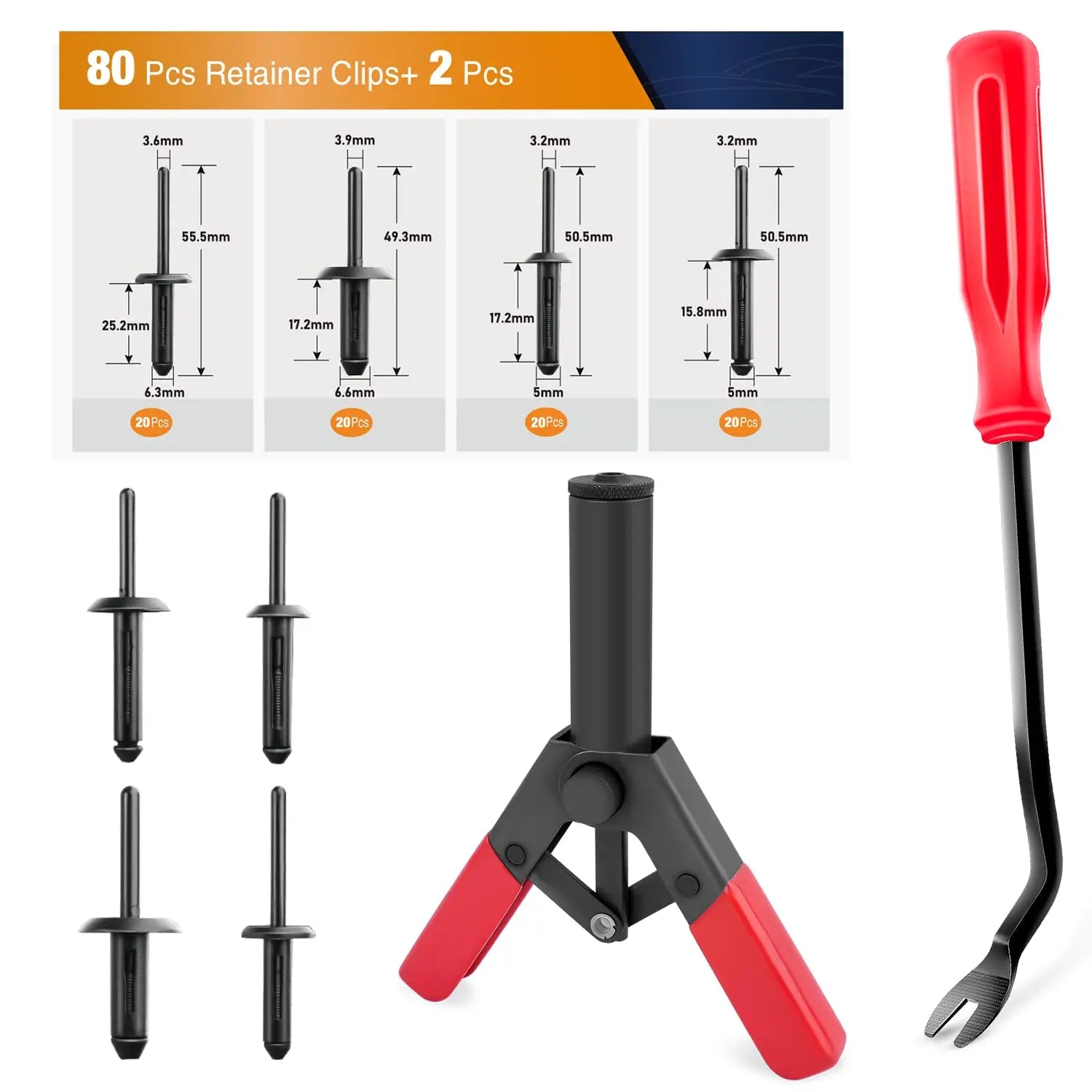 Rivet Gun Set  for Car Door Panel Upholstery Trim Installation