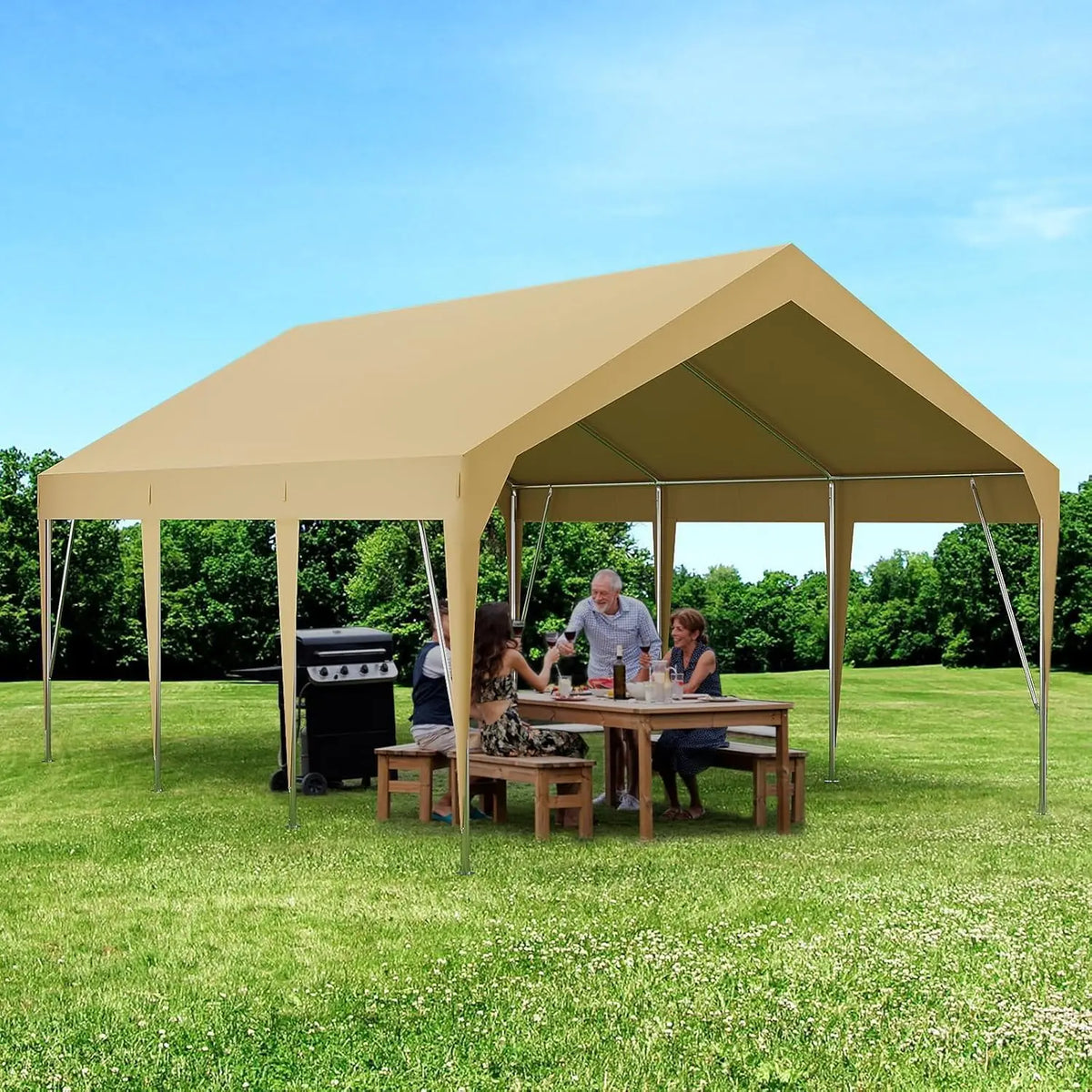 Heavy Duty 12'x20' Carport Canopy