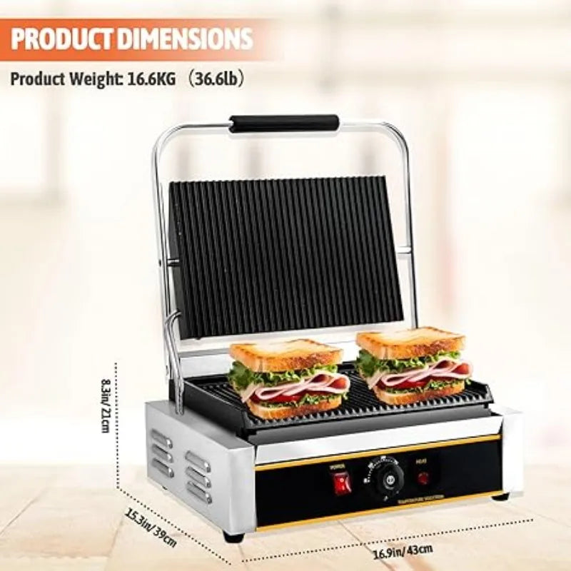 Commercial Panini Press Grill