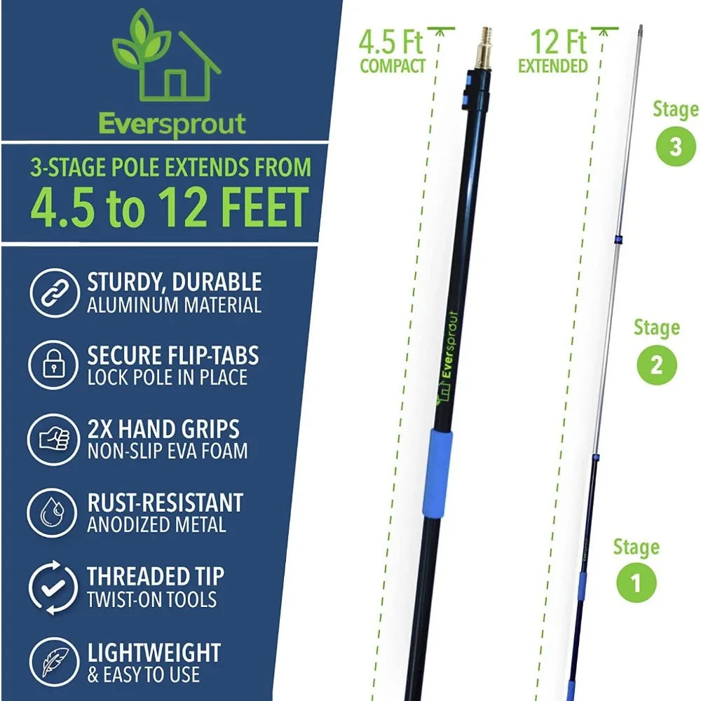 Telescoping Fruit Picker with 20+ Foot Reach