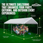 Heavy Duty Steel Frame Pop Up Carport