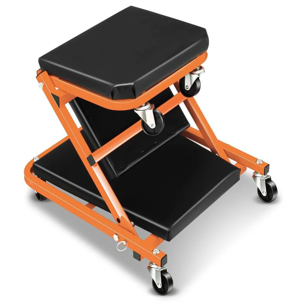 2-in-1 Foldable Garage Creeper Shop Seat