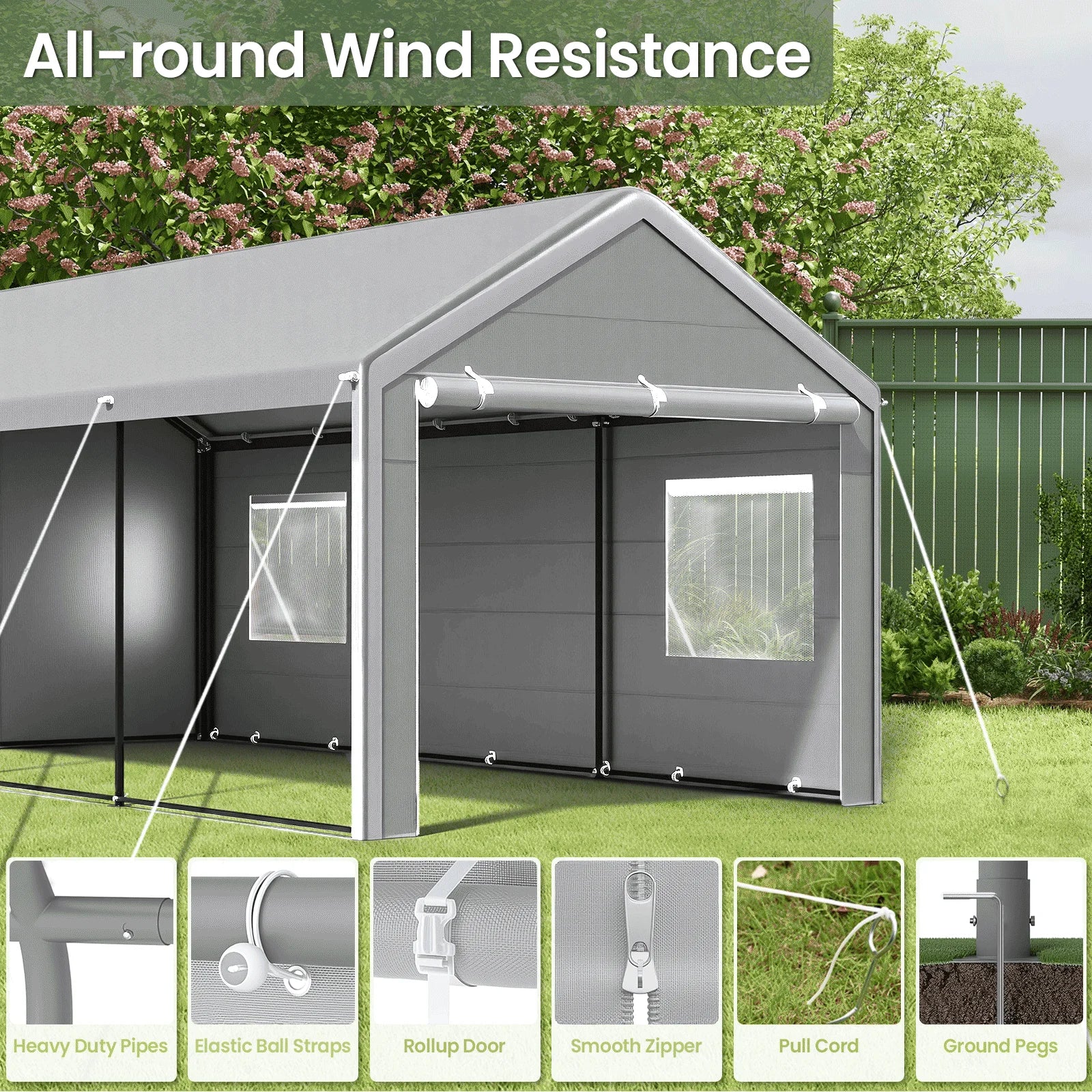 10x20 Ft, Heavy Duty Carport