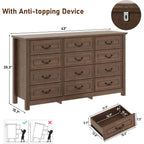 63” Wood Chest with Rustic Handles