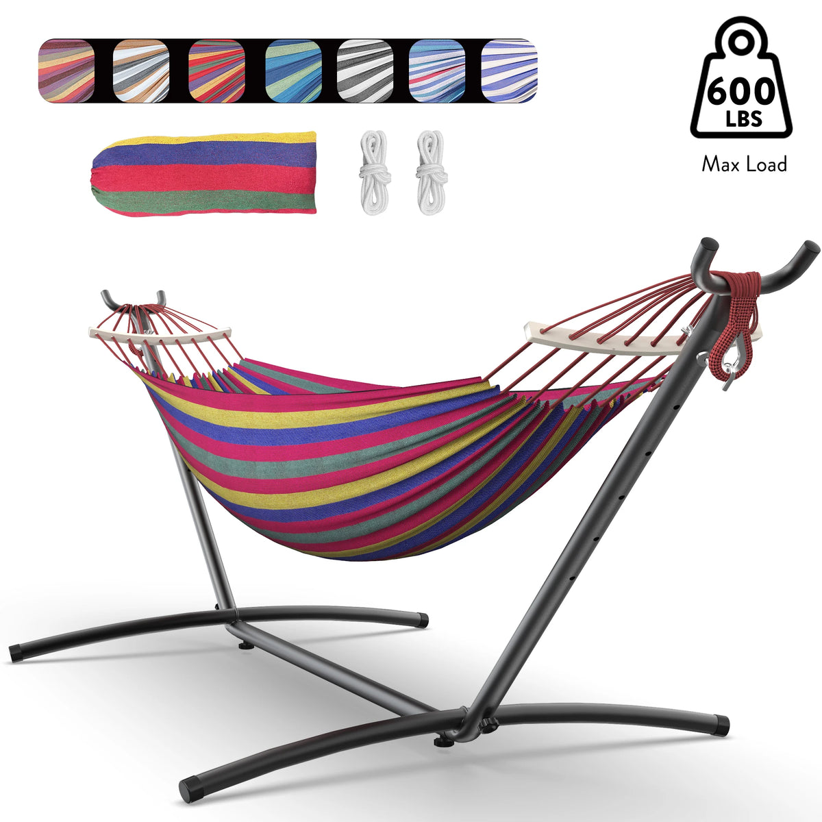 Adjustable Stand Hammock - 600lb Capacity