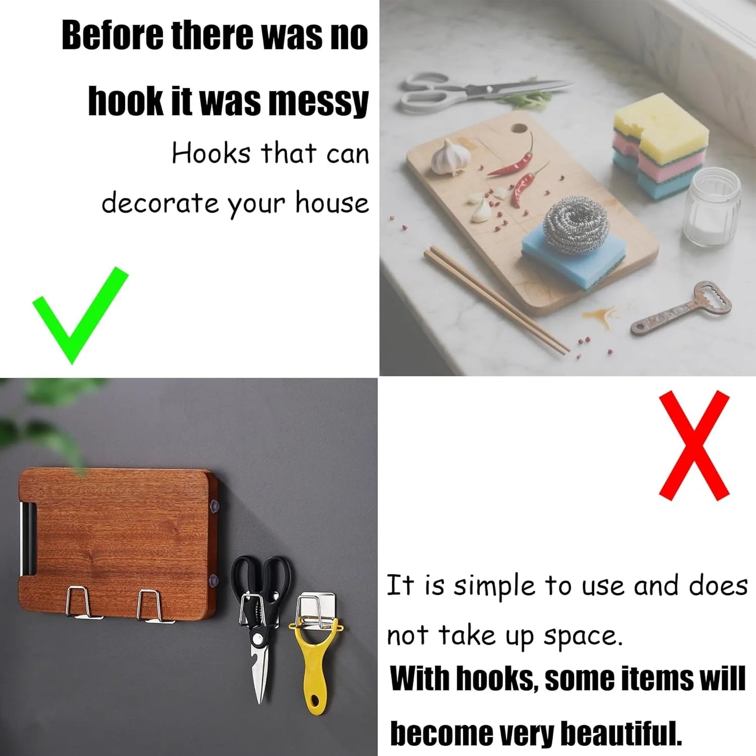 2PCS Wall Mounted Storage Organizer